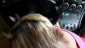 StreetBlowjobs - Blonde Caprice desires dick sucking in shorts