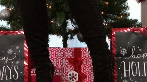 TeensLikeItBig: Samantha Rone beside Keiran Lee on Christmas