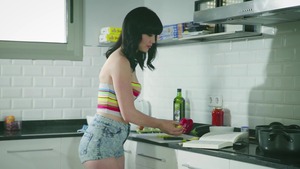 Rough sex accompanied by chef