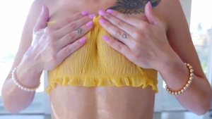 LUBED.com - Wet blonde Kiara Cole cum on face