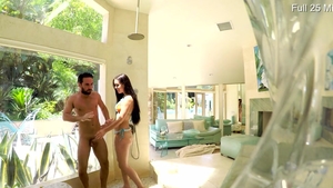 Spy Fam - Stepsister Alina Lopez riding a dick in the shower