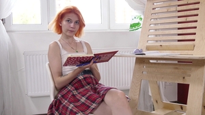 Nubiles: Shaved Lissa Fox redhead pussy fucking porn