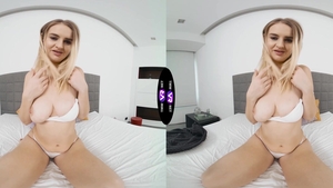 TMWVRNet - Real sex wet wearing panties in shower