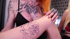 AltErotic.com - Inked girl rough throat fucking