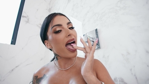 Brazzers: A Soapy Shower Adventure with Egypt