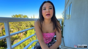 Raw breeding heat between shy teen and hung guy